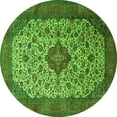 thumbnail image 1 of Ahgly Company Indoor Round Medallion Green Traditional Area Rugs, 3' Round, 1 of 1