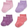 thumbnail image 5 of Hanes unisex baby Ultimate Flexy Ankle Length 8-pack Socks, Purple/Pink, 6-12 Months US, 5 of 6