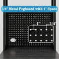 thumbnail image 2 of KirKical Mini Fridge Stand Shelf with Storage, Bakers Rack Coffee Bar Table Microwave Oven Stand with Mini Fridge Space for Home Kitchen Dorm, Slate Grey, 2 of 9