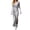 Gray, variant on Levmjia Women Solid Ribbed Maxi Dress Knit Turn Down Collar Long Sleeve Slim Fit Stretchy Soft Elegant Bodycon Dress Daily Dating Party Office