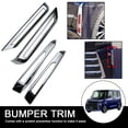 thumbnail image 3 of 2X For Dafa Tanto23 Anti-collision Electroplating Bumpers>`~ Strip Bright, 3 of 8