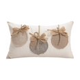 thumbnail image 2 of Farmhouse Fall Pumpkin Lumbar Throw Pillow Cover, Linen Bow Applique, Rustic Cushion Case for Sofa Couch Thanksgiving Decor, 2 of 7