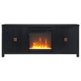 thumbnail image 4 of Evelyn&Zoe Juniper Rectangular TV Stand with Crystal Fireplace for TV's up to 65", Black, 4 of 11