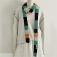 thumbnail image 6 of Fashionable Knit Narrow Scarf Colorful Striped Long Skinny Scarves for Women, 6 of 20