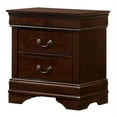 thumbnail image 6 of FOA Jussy 5pc Cherry Wood Bedroom Set-Twin+2 Nightstands+Dresser+Mirror, 6 of 12