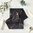 thumbnail image 6 of Dreamtimes 3 PCS Towel Black Gold Marble Texture Cotton Bath Towel Set (1 Bath Towel, 1 Hand Towel, 1 Washcloth) for Bathroom, Super Soft and Quick Dry Towels, 6 of 7