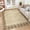 Off-White, variant on Yesurprise 5x7 Modern Plaid Area Rugs - Bordered, Washable, Non-Slip, Soft Carpet, Low Pile Indoor Area Rugs for Living Room, Bedroom, Office - Linen