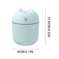 thumbnail image 4 of Cool Mist Humidifiers for Bedroom Quiet Humidifiers for Large Room, USB Aromatherapy Humidifier With Light, Capacity 220ML Quiet Cool Mist Humidifier for Car And Office,Plants, Easy To Clean, 4 of 7