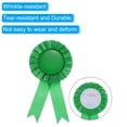 thumbnail image 4 of Uxcell Blank Award Ribbon, Rosette Ribbon Honorable Prize Recognition Ribbon, Green, 18Pack, 4 of 5