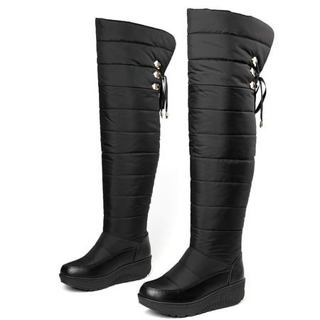 

Women s Over-the-knee Snow Boots Waterproof Warm Faux Fur Lined Boots Women s Footwear