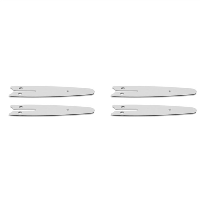 4 Pieces 4 Inch Mini Chainsaw Guide Plate Replacement Guide Bar for 4 Inch Electric Chainsaw Parts Accessories,4 x Mini chainsaw guide plates,Silver