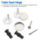 thumbnail image 2 of 1 Set/2pcs Toilet Seat Fittings Toilet Seat Hinges Quick Release Fixings Hinges, 2 of 3
