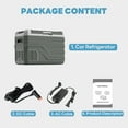 thumbnail image 4 of Alpicool Car Refrigerator 37 Quarts, 12v Refeigerator Portable Fridge Freezer, -4°F to 68°F Electric Cooler RV Compressor Fridge for Outdoor, Camping, Travel and Home Use, 4 of 13