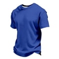 thumbnail image 3 of T-Shirts à Manches Courtes en Tricot pour Garçons, Col Rond Uni, Hauts d'Été Décontractés, 3-14 Ans, 3 of 7
