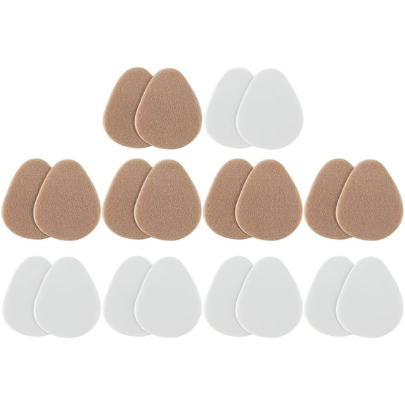 TELOLY 10 Pairs of Foot Cushions Metatarsal Pads for Women Men Felt Metatarsal Pads High Heel Pads