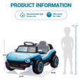 thumbnail image 3 of EDTara Licensed Volkswagen Beetle 12V Kids Ride On Car, Electric 4 Wheeler with Remote Control, LED Lights, Battery Display, Horn, Music, 3 of 7