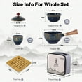thumbnail image 2 of Juego de té Gongfu LURRIER de porcelana china con tetera e infusor, 2 of 6