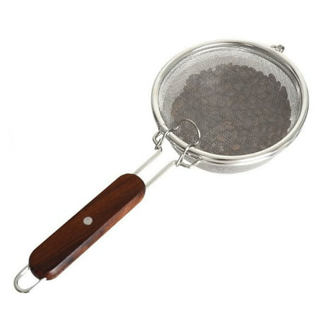 

Coffee Bean Roaster Tool Coffee Roaster Mesh Pan Baking Stainless Steel Portable- Kitchen Dining & Bar