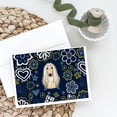 thumbnail image 2 of Blue Flowers Afghan Hound Greeting Cards and Envelopes Pack of 8, 2 of 2