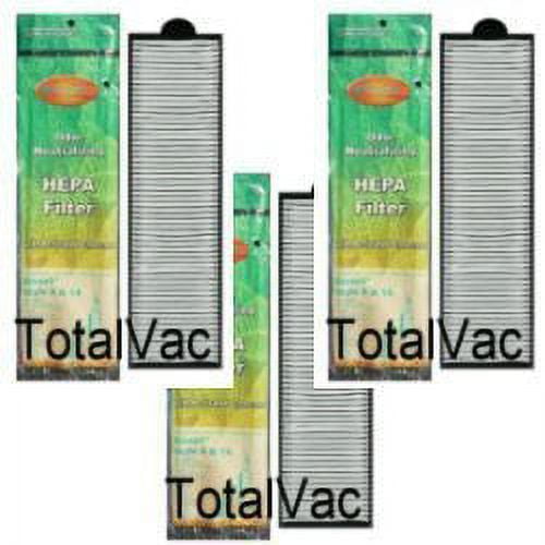 Compatible with Bissell Vacuum Style 8/14 Hepa Charcoal Filter - 3 Pack