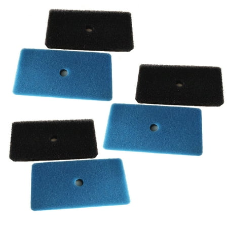 Qzbhct 52231 52229 Sponge Filters Replacement for Pond Pump Box Filter Pads, 3 Blue Foam 3 Black Foam