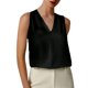 thumbnail image 1 of Top sin mangas con cuello en V para el verano: ropa informal/para actividades al aire libre, poliéster, fácil de cuidar, combina con vaqueros, tallas S-XL, 1 of 4