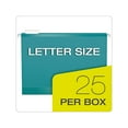 thumbnail image 6 of Pendaflex Reinforced Hanging Folders 1/5 Tab Letter Aqua 25/Box 415215AQU, 6 of 6