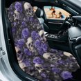thumbnail image 2 of Bulopur Gothic Skull Front Car Seat Cover Towel for Men Purple Rose Waterproof Car Seat Protector with Storage Bag for Sport Running Soft Fit SUV Sedan Truck 1pcs, 2 of 7