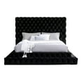thumbnail image 3 of Furniture of America Biron Glam Fabric Tufted Platform Queen Bed in Black, 3 of 7