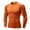 Orange, variant on Men's Athletic Long Sleeve Compression Shirts Gym Undershirts Gray Size L