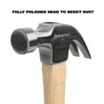 thumbnail image 4 of GreatNeck Curved Claw Steel Hammer with Hardwood Handle, 8 oz, 4 of 10
