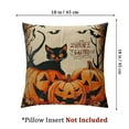 thumbnail image 4 of Halloween Decor Pillow Covers  Trick or Treat Decorative Throw Pillows Pumpkin Cats Bats Pillow Cases Home Outdoor Sofa Couch Cushion Covers for Halloween Decorations, 4 of 7