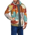 thumbnail image 3 of Zip Up Hoodies for Men - Fall Maple Leaves Long Sleeve Comfrt Men'S Fashion Hoodies & Sweatshirts, Jackets for Men Hoodies Pullover Clothing Clothes with Pouch, 3 of 5