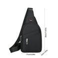 thumbnail image 3 of Men’s Casual and Fashionable Chest Bag with Large Storage Capacity, Thickened High-Density Fabric, Multi-Functional Waterproof Design for Travel, Hiking, and Everyday Use, 3 of 6