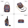 thumbnail image 3 of FORMRS Crossbody Bag for Women Quilted Travel Shoulder Cell Phone Purse with Chain Strap Handbag, Blue Abstract Eagle, 3 of 7