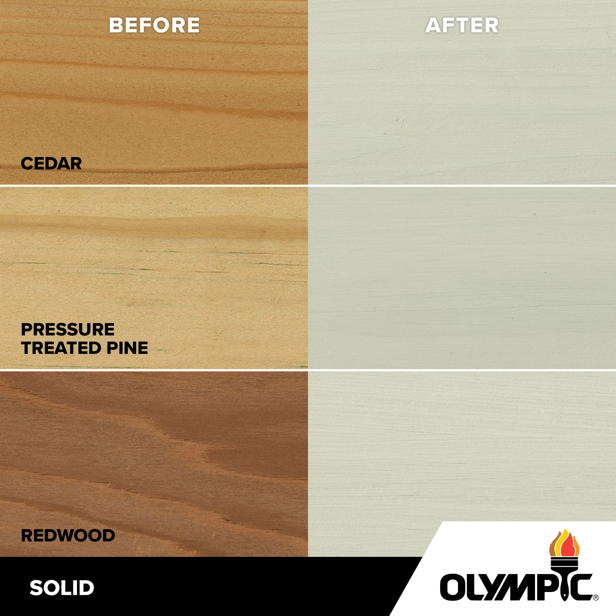 Olympic Maximum 1 GallonSC-1007 Avalanche Solid Color Exterior Stain and Sealer in One