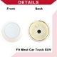 thumbnail image 5 of Tapa central de rueda universal Unique Bargains, cubierta de llanta, tapa de plástico de 65 mm, 2.56" OD, blanca, 5 of 6