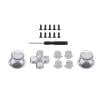 Cross Thumbstick Keycap para PS4/PS4 Pro Slim Controller Button Set (Plata)