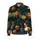 thumbnail image 5 of Sudadera informal de manga larga con capucha y chaquetas para mujer Sudadera holgada de manga larga con cremallera Chaqueta informal de béisbol de punto grueso Chaqueta de poliéster para mujer, 5 of 5
