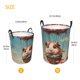 thumbnail image 3 of Balery Hot Air Balloon Guinea Pig Cesta de ropa redonda con asas, impermeable, independiente, para ropa, juguetes, dormitorio y familia-Medium, 3 of 6