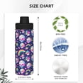 thumbnail image 3 of Cauagu Skull mushroom rainbow space Print 18oz Vacuum Insulated Stainless Steel Water Bottle,Coffee Travel Mug Spill Proof with Lid,Thermos Cup for Keep Hot/Ice Water Drinks, 3 of 7