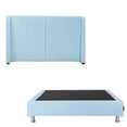 thumbnail image 1 of Box Base Cama Matrimonial + Cabecera Milan Dicasa Azul Cielo, 1 of 8