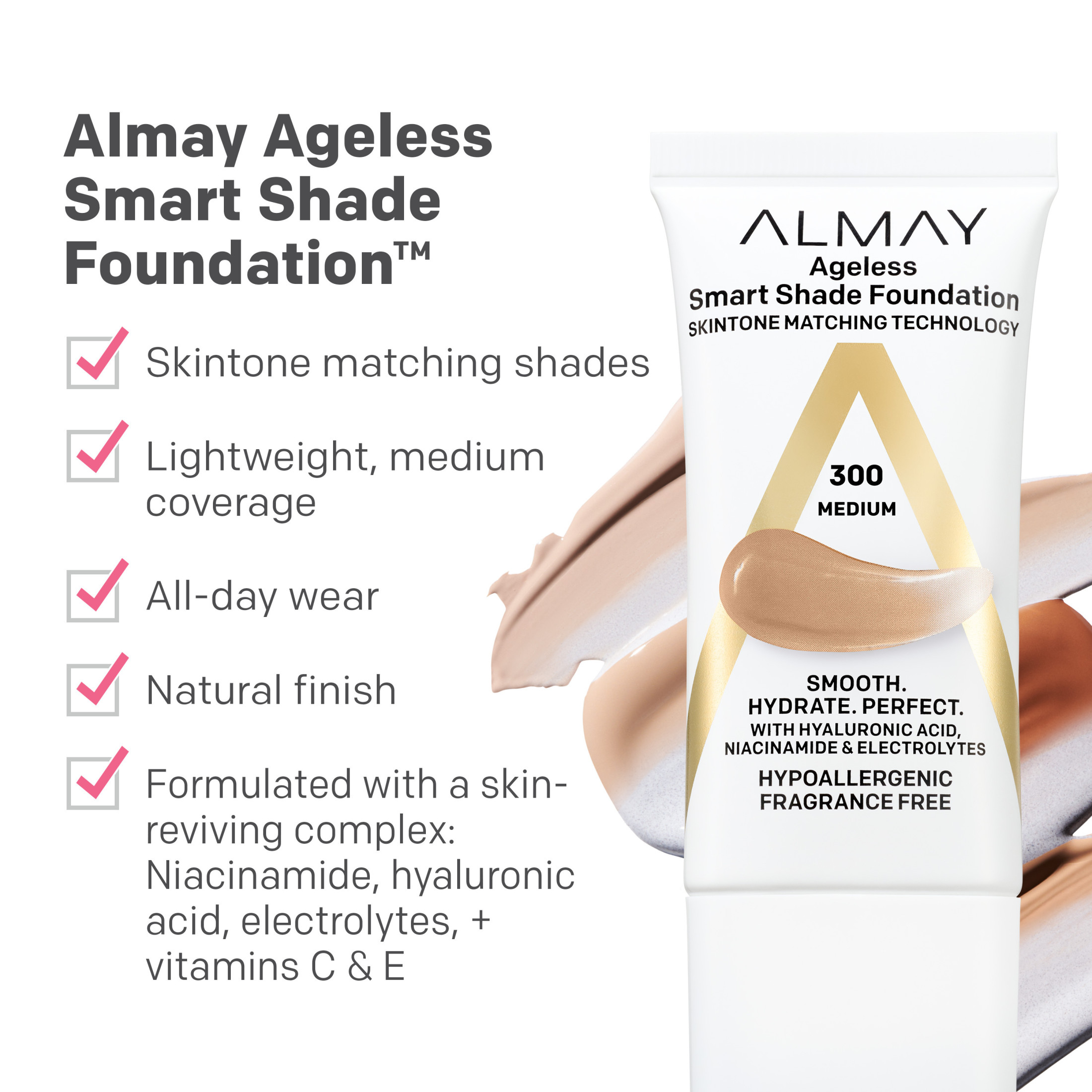Almay Smart Shade Liquid Foundation - Light Medium photo 4