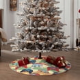 thumbnail image 4 of Balery Retro With Joysticks Printed Christmas Tree Skirt , Merry Christmas Party Christmas Tree Decoration,Adjustable Tree Skirt-48", 4 of 6