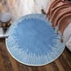 thumbnail image 4 of Round Short Hair Rug - 23.6in Round-No Hair Loss Rug-Non-Shedding And Easy- For High In Living Room- Bedroom-Washable And Easy To, 4 of 6