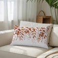 thumbnail image 6 of Eucalyptus Leaves Throw Pillow Covers Brown Leaves Idyllic Winds Farmhouses Decorative Lumbar Pillow Cover Rectangle Cushion Case for Sofa Couch Bed Living Room Bedroom 12 X 20 Inches, 6 of 9