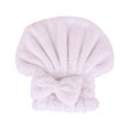 thumbnail image 1 of Jumpingount Gorro de ducha de pelo de secado rápido para mujer, gorro de secado de pelo absorbente, toallas de poliéster para adultos, gorro de ducha con Sombreros beige Jumpingount PS14523-02, 1 of 6