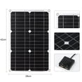 thumbnail image 2 of Kit de Panel Solar de 18W 12V puerto USB Dual fuera de la red módulo monocristalino con controlador MABOTO  Panel, 2 of 7