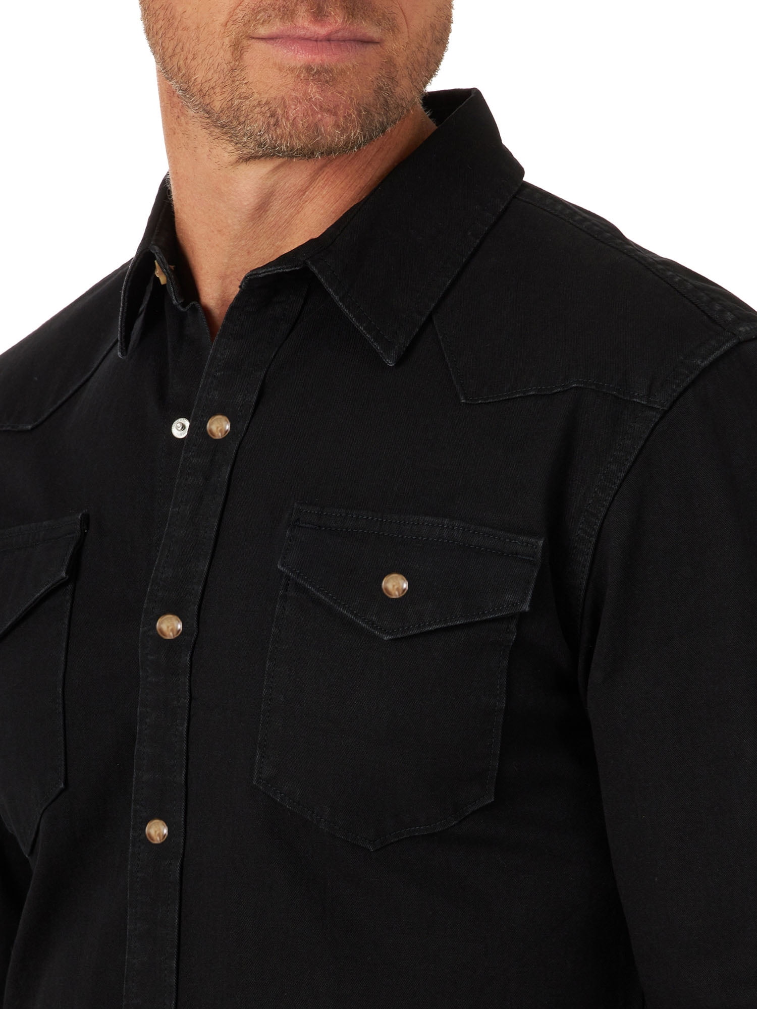Wrangler Long Sleeve Denim Button-Up Shirt (Men's)