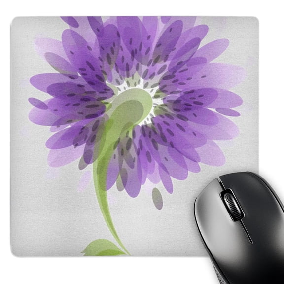 3dRose, Purple Watercolor Flowers, MousePad